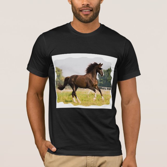 Camiseta con caballo que lleva gafas de sol (Anverso)