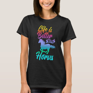 Camiseta Con Caballos Montar a Caballo Lindo