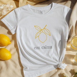 Camiseta Con Calma Aestesia Italiana De Limón | Boho Summer