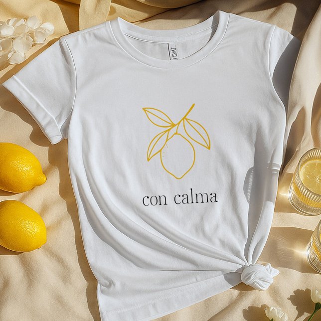 Camiseta Con Calma Aestesia Italiana De Limón | Boho Summer (Subido por el creador)