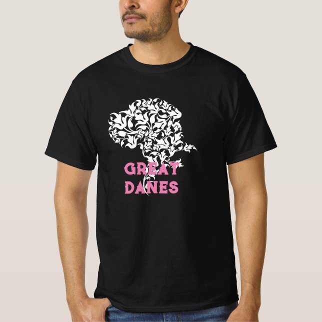Camiseta con capucha de Gran Danés natural (Anverso)