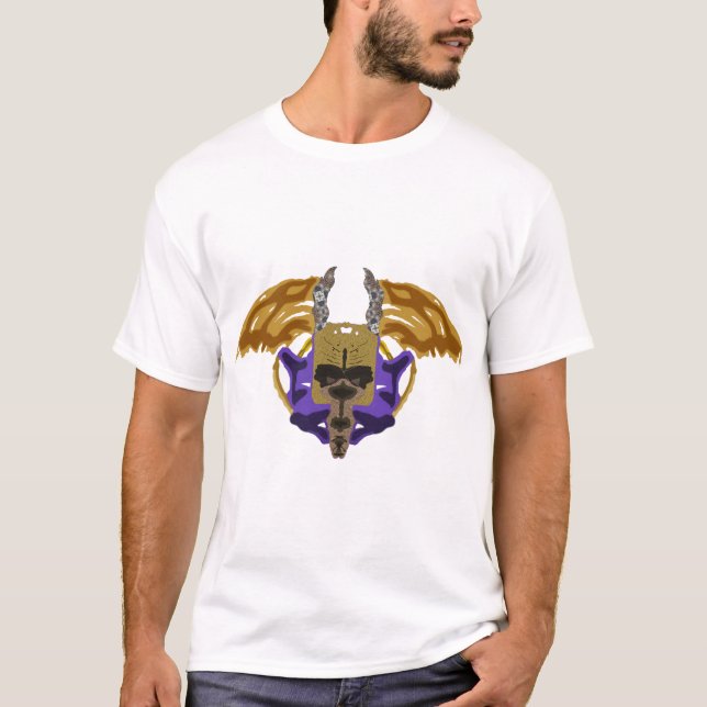 Camiseta con cara alada (Anverso)