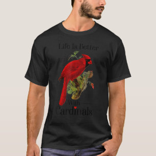 Camiseta Con Cardenales Cardenales Rojos Cardinal Bird