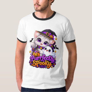 Camiseta con cascabel de gato de Halloween perfect