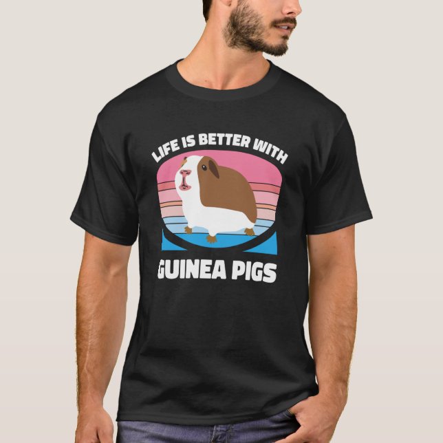 Camiseta Con cerdos guineanos adoran a Chicas de animales n (Anverso)