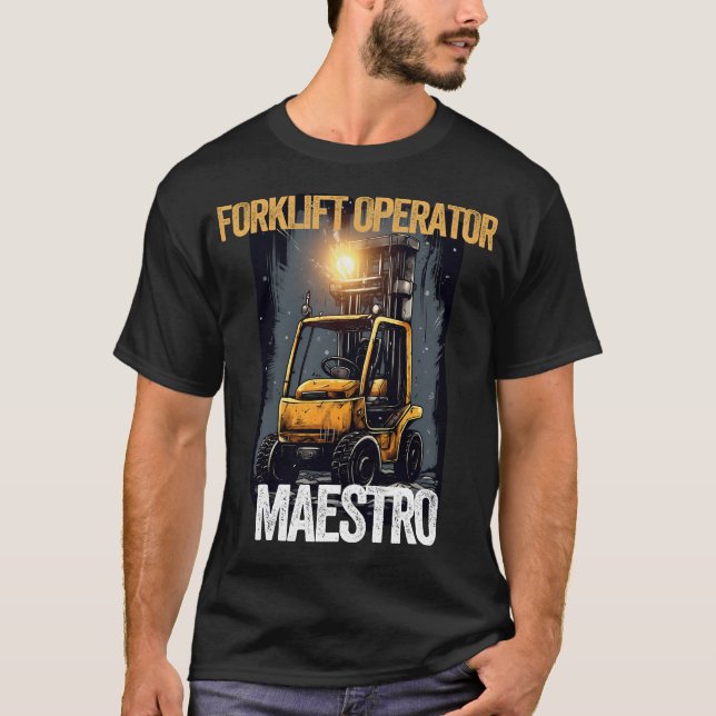 camiseta con certificación de carretillas elevador (Anverso)