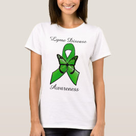 Camiseta con cinta de la enfermedad de Lyme y mari
