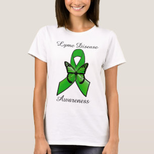 Camiseta con cinta de la enfermedad de Lyme y mari