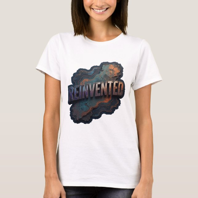 Camiseta con cita Catchy Silver REINVENTED (Anverso)