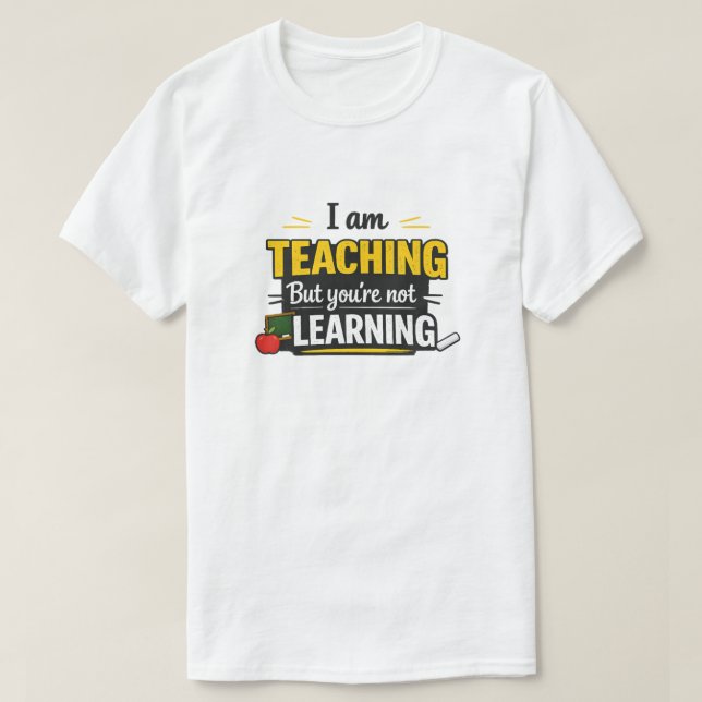 Camiseta con cita de profesor en negrita (Diseño del anverso)
