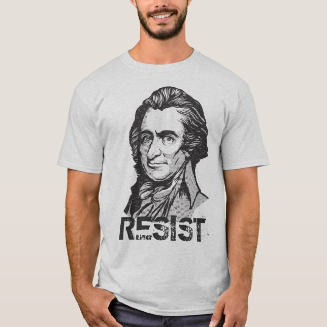 Camiseta con cita de resistencia de Thomas Paine (Anverso)