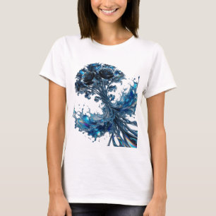 Camiseta con cita de ROSAS CAEN COMO CASCADA de co