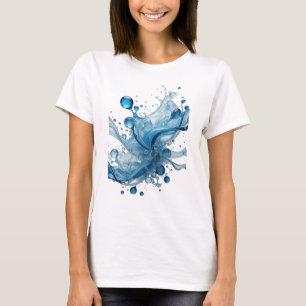 Camiseta con cita ingeniosa de WATER SPLASH Azul