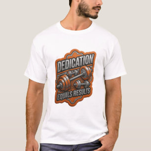Camiseta con cita ingeniosa gris DEDICACIÓN EQUIVA