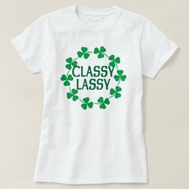 Camiseta con clase de los tréboles de Lassy (Diseño del anverso)