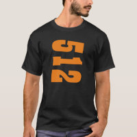 Camiseta con código de área 512 (Austin, TX)