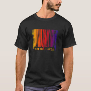 Camiseta con código de barras de color "GORDON LOV