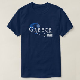 Camiseta con código del aeropuerto de Grecia