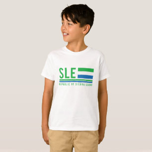 Camiseta con código ISO de Sierra Leona