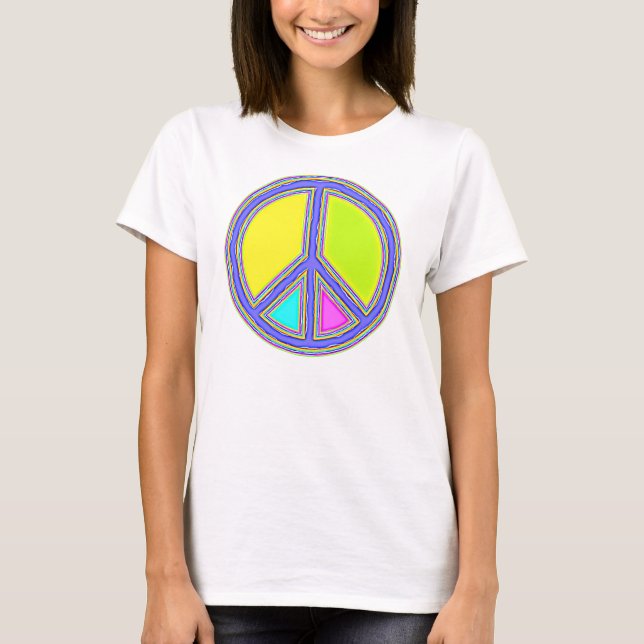 Camiseta Con colores rellenados Firma PEACE 1 (Anverso)