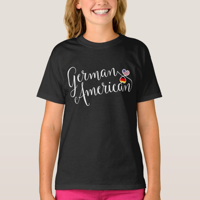 Camiseta con corazones entrelazados germanoestadou (Anverso)