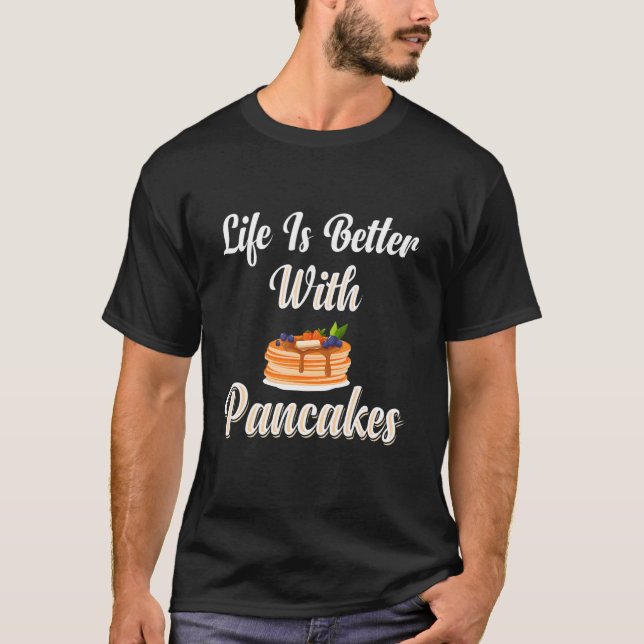 Camiseta Con crepes Hombres Creadores De Panqueques Hermano (Anverso)