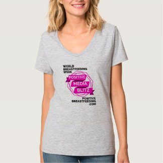 Camiseta con cuello de pico de los bombardeos
