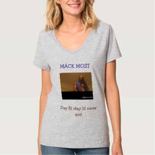 Camiseta con cuello en V (Acero ligero)
