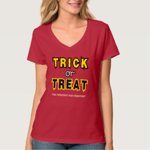 Camiseta con cuello en V: HALLOWEEN Truco #6