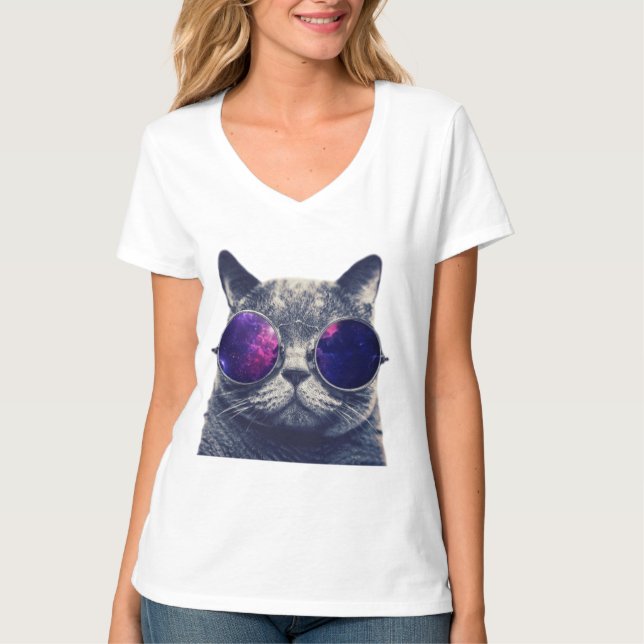 Camiseta con cuello en V holgada de Bella+Canvas p (Anverso)