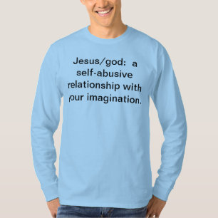 Camiseta con declaración atea/agnóstica