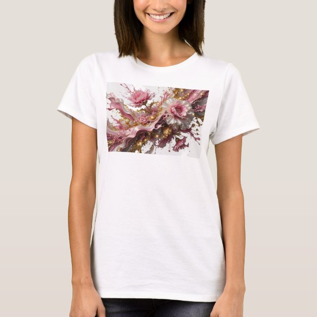 Camiseta con declaración de arte abstracto Cool Go (Anverso)