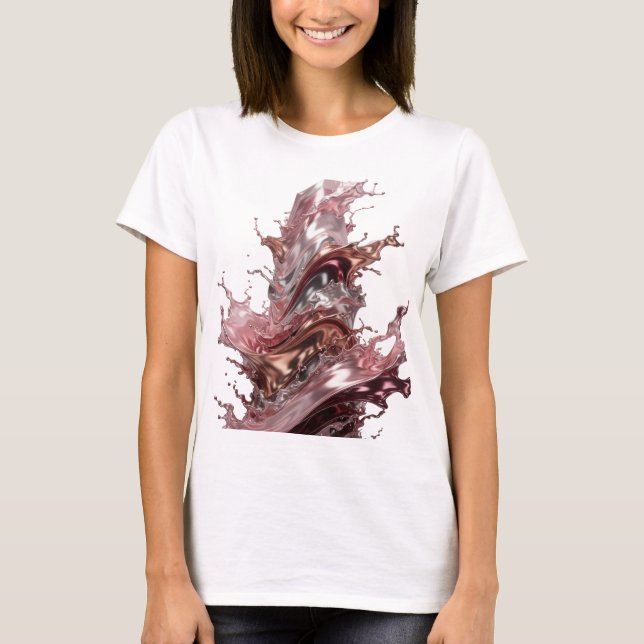 Camiseta con declaración de arte abstracto Cool Si (Anverso)