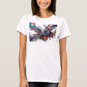 Camiseta con Declaración de Arte ABSTRACTO Platead