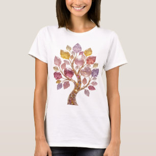 Camiseta con declaración de arte abstracto platead