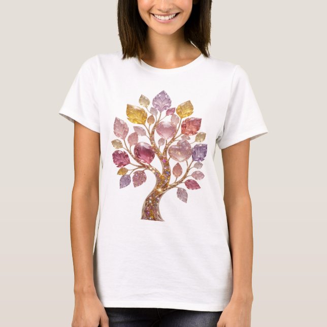 Camiseta con declaración de arte abstracto platead (Anverso)