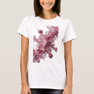 Camiseta con declaración de arte abstracto Sharp S