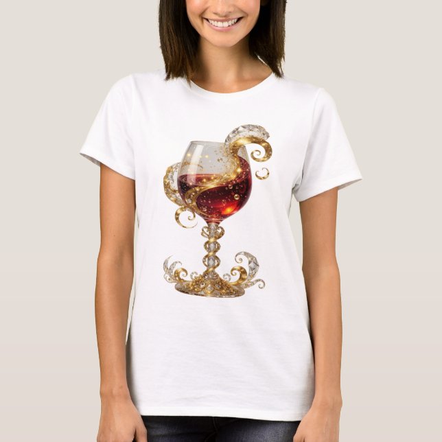 Camiseta con declaración de arte abstracto Witty G (Anverso)