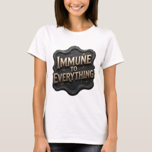 Camiseta con Declaración de Oro IMPACTANTE INMUNE