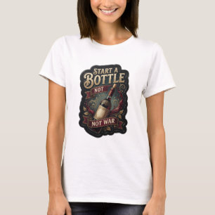Camiseta con declaración Dynamic Gold START A BOTT