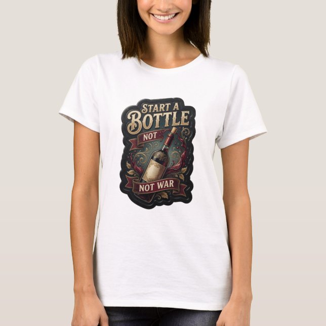 Camiseta con declaración Dynamic Gold START A BOTT (Anverso)