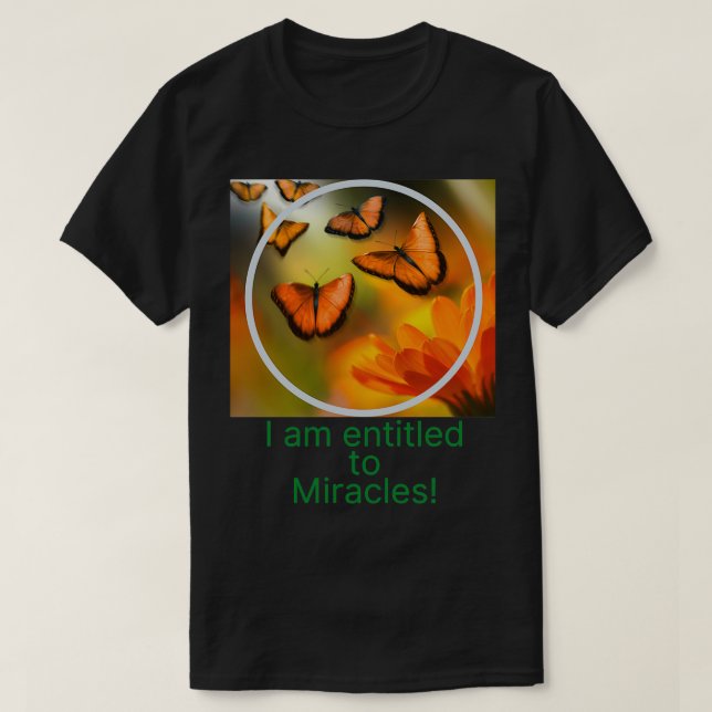 Camiseta Con derecho a los milagros (Diseño del anverso)