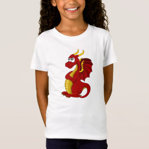 Camiseta con dibujo animado de dragón