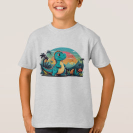 Camiseta con dinosaurio lindo
