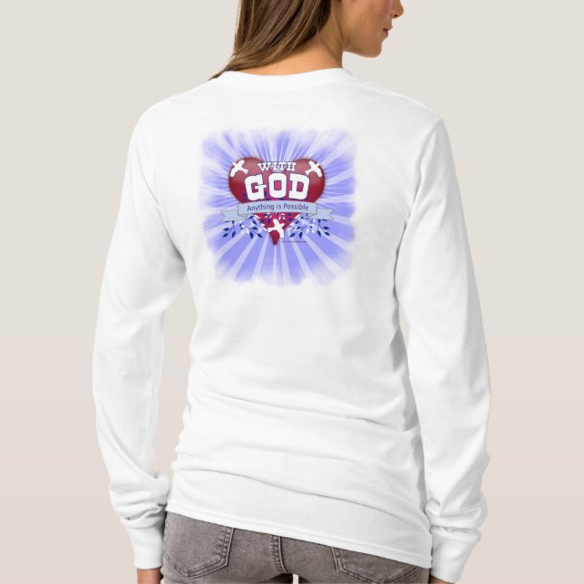 Camiseta Con Dios Todo es Posible (Reverso)