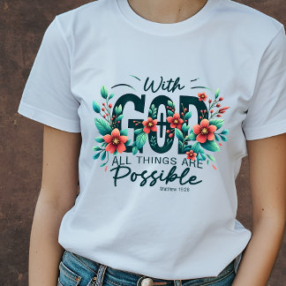 Camiseta Con Dios todo es posible