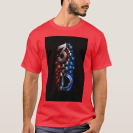 Camiseta con diseño de cubo geométrico 3D futurist