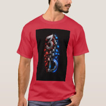 Camiseta con diseño de cubo geométrico 3D futurist
