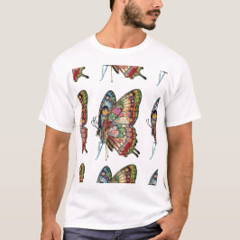 Camiseta con diseño de mariposa y elegancia en ap