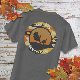 Camiseta con diseño de pavo y camuflaje
